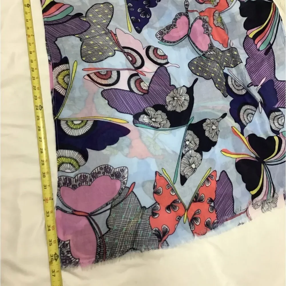 Vera Bradley Soft Fringe Scarf Butterfly By Scarf